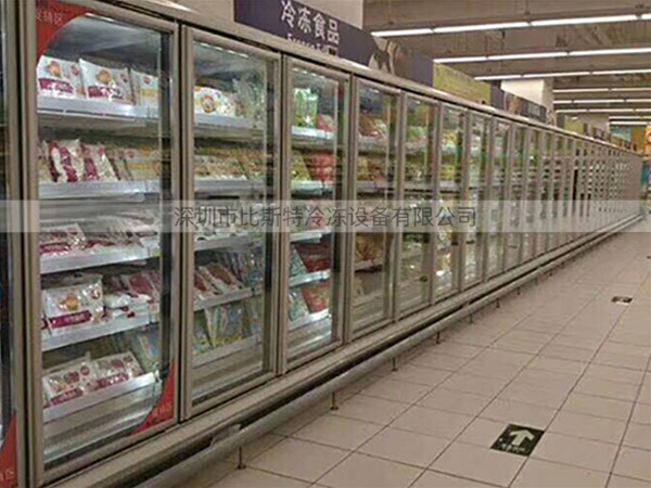 阳江超市冷冻玻璃展示立柜